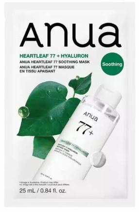 Sejas maska Anua Heartleaf 77 Soothing Sheet, 25 ml