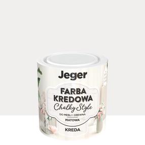 Krāsa, mēbeles Jeger Chalk Paint Chalk, matēts, 0.5 l, balta krās.