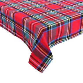 Staltiesė kvadratinė Tognana Tartan Dublino, raudona/žalia, 140 x 140 cm