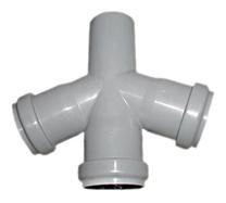 Keturšakis vidaus kanalizacijai Magnaplast HTplus, 50 mm x 50 mm x 50 mm, 67 °