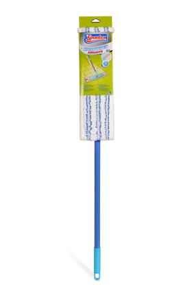 Швабра для пола Spontex MICROWIPER ABRASIVE 97050140, 80 - 140 см, синий цв./белый цв.