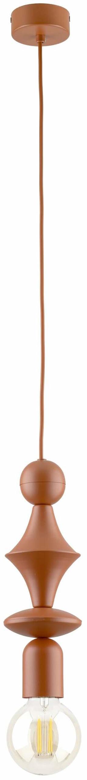 Šviestuvas lubų TK Lighting Towe Brick, E27, 1 x 15 W, raudona sp. / raudona sp.