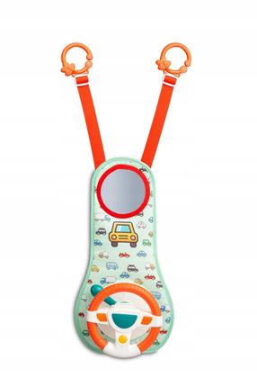 Interaktīva rotaļlieta, stūre Toyz Hanging, 64 cm, zaļa krās./oranža krās.