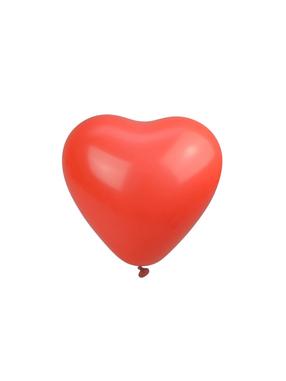 Õhupallide komplekt erikujuga Arpex Hearts, punane v., 6 tk