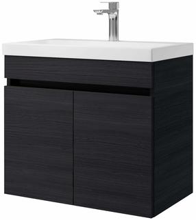 Vonios spintelė su praustuvu Riva SA63-10E, woodflow ash sp., 35.2 cm x 63.5 cm x 60 cm