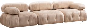Moduļu dīvāns Hanah Home Bubble Velvet, krēmkrāsa, 288 x 95 cm x 75 cm