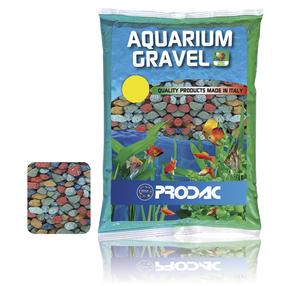 Grunts Prodac Aquarium Gravel Aquarium Gravel, 1 kg, daudzkrāsaina