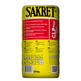 Sausais mūrēšanas maisījums Sakret CLP Plus, izlīdzinošs, pelēka krās., 25 kg