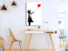 Reprodukcija Artgeist Little Girl With A Balloon, i-c-0128-b-a, 60 cm x 90 cm