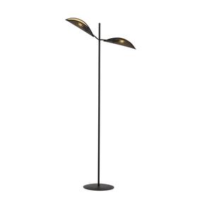 Stāvlampa Emibig Vene, 10 W, E14, zelta krās./melna krās.