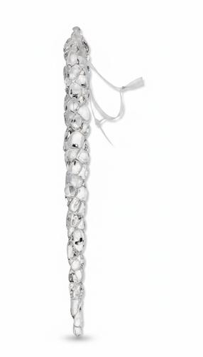 Eglutės žaisliukas Christmas Touch Icicle, skaidri sp., plastikas, 24 vnt.