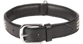 Ошейник для собак Flamingo Sedona, черный цв., 510 - 600 мм x 37 мм, XXL