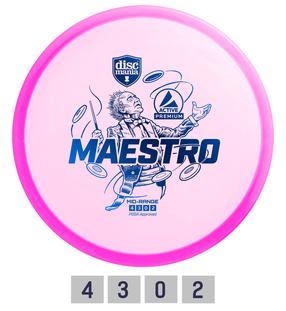Диск для гольфа Discmania Midrange Driver Maestro Active Premium, 21 см x 21 см, синий цв./розовый цв.