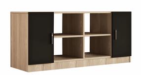Skapītis Kalune Design Vario F, brūna krās./melna krās., 46.3 cm x 139.8 cm x 61.8 cm