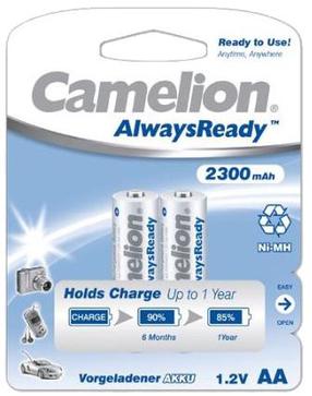 Laetav aku Camelion AlwaysReady, AA, 2300 mAh, 2 tk