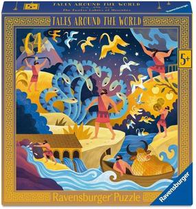 Puzle Ravensburger Greek Mythology, 33 cm x 33 cm, 64 gab., daudzkrāsaina