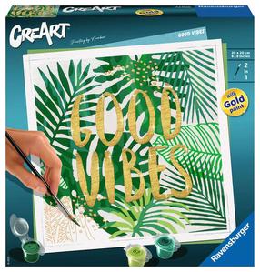 Glezna pēc numuriem Ravensburger CreArt Good Vibes, daudzkrāsaina