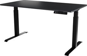Kompiuterio stalas reguliuojamo aukščio Cama Meble Moon Long, 150 cm x 80 cm, 72 - 120 cm, antracito sp./juoda sp.