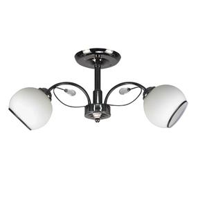 Lampa griesti Candellux Lighting Graphite, E27, 2 x 40 W, balta krās. / grafīta krās.