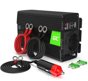 Преобразователь напряжения Green Cell Car Power Inverter Converter 12V to 230V, черный цв., 230 В