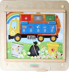 Lavinamoji lenta Masterkidz Montessori Waste Segregation, įvairių spalvų
