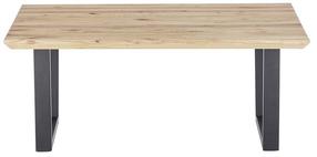 Kavos staliukas MCakcent Asola, juoda sp./rusva sp., 70 cm x 110 cm x 45 cm