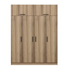 Skapis Kalune Design Kale 7518, gaiši brūna krās., 52 cm x 180 cm x 235 cm