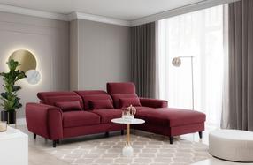 Kampinė sofa Foble Loco 25, raudona sp., dešininė, 196 x 267 cm x 100 cm