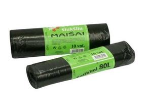 Šiukšlių maišai Plasta 8307900, 80 l, 10 vnt.