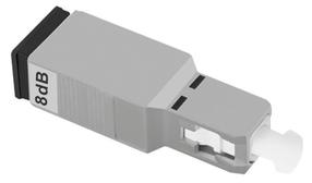 Kiudoptiline attenuaator Qoltec SC/UPC(F) - SC/UPC(M), 50 x 15 mm, valge v./hall v.