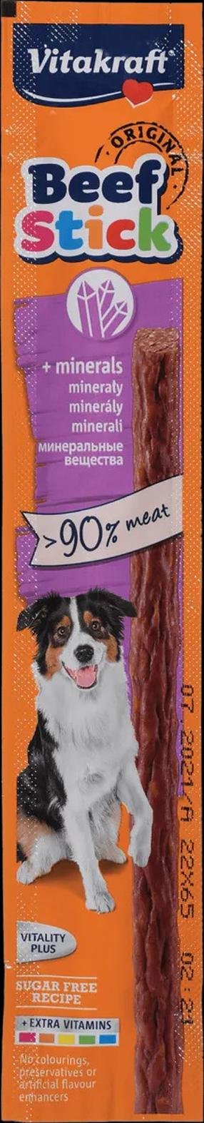 Skanėstas šunims Vitakraft Beef Stick, jautiena/mėsa, 0.012 kg
