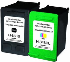 Картридж для струйного принтера Uprint H-338-PACK, синий цв./черный цв./красный цв., 21 мл