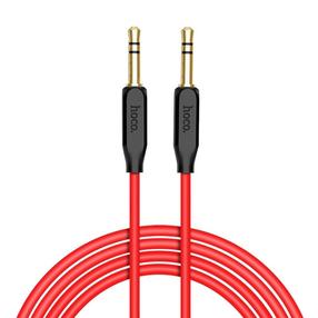 Kabelis Hoco 3.5mm - 3.5mm UPA11 3.5 mm, 3.5 mm, 1 m, sarkana krās.