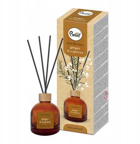 Namų kvapas, kvapiosios lazdelės Brait Herbal Moments Ginger & Cypres, 100 ml Ruda sp.