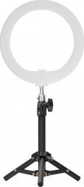 Gredzenveida lampa Newell RL-10A, 25.4 cm, balta krās./melna krās.