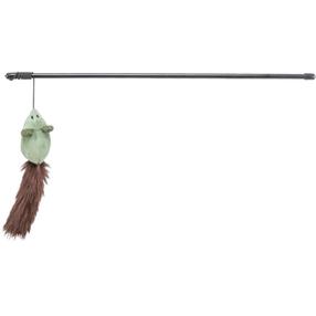 Žaislas ant pagaliuko katėms Trixie TRX 11, ruda sp./žalia sp., 46 cm