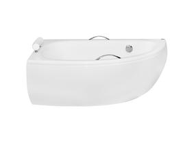 Vonia, laisvai pastatoma Besco Milena Premium, 150 cm x 70 cm x 54.5 cm, kairinė, balta sp.