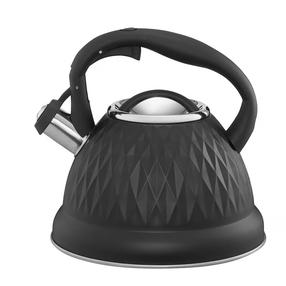 Arbatinukas su švilpuku Ambition Rombo, 2.5 l, juoda sp.