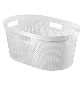 Skalbinių dėžė Curver 231011, 39 l, balta sp., 59 cm x 39 cm x 27 cm