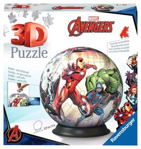 3D dėlionė Ravensburger Marvel Avengers 11496, 12.9 cm x 12.9 cm, 72 vnt., įvairių spalvų