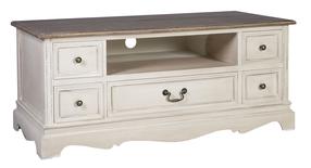 TV staliukas Home4you Samira, balta sp., 117 cm x 53 cm x 50 cm