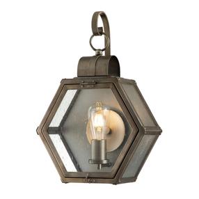 Āra sienas lampa Quintiesse Heath, 60W, E27, IP44, bronzas krās., 33.1 cm x 48 cm