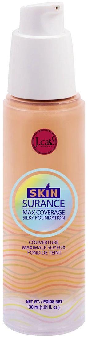 Šķidrā grima bāze J.Cat Beauty Skinsurance Max Coverage Silky, 108 buff, 30 ml