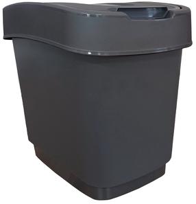 Rūšiavimo šiukšliadėžė Jotta Domino, 15 l, grafito sp.