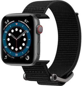 Siksniņa Spigen, DuraPro Flex Apple Watch All Series 45/44/42mm, melna krās.