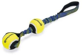 Mänguasi koerale, köis Beeztees Fetch Tennis Ball Cord Miko 625067, 6.3 cm, Ø 6.3 cm, sinine v./kollane v.