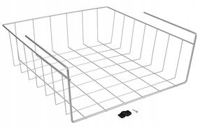 Dušas plaukts Metaltex BabaJumbo, 46 cm x 17 cm x 45 cm, sudraba krās.