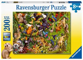 Dėlionė Ravensburger Tropical Rainforest 133512V, 36 cm x 49 cm, 200 vnt., įvairių spalvų