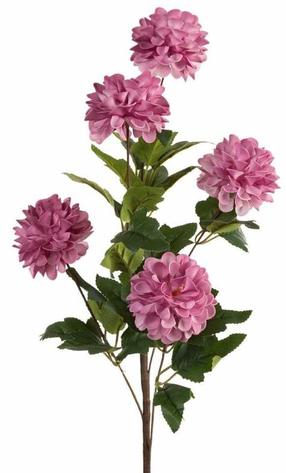 Dirbtinė gėlė Flore 805, žalia sp./violetinė sp., 75 cm