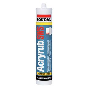 Герметик Soudal, 0.31 л, белый цв.